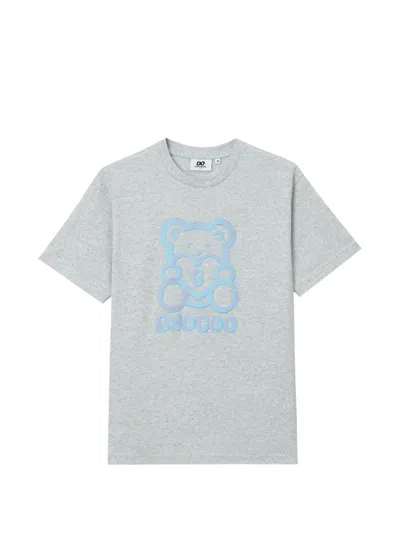 Chocoolate Bear-print T-shirt In Gray