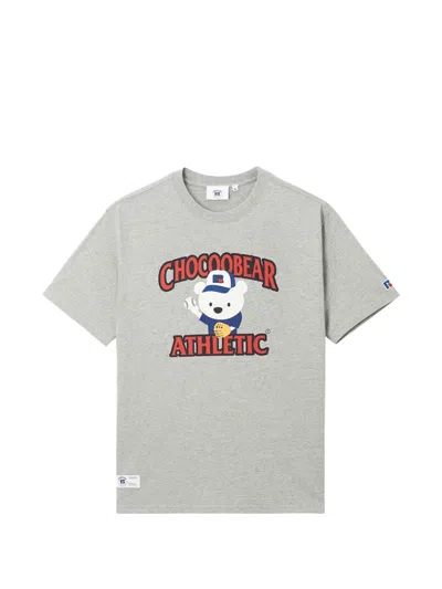 Chocoolate Bear-print T-shirt In Gray