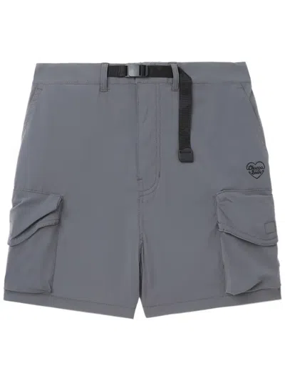 Chocoolate Belted Cargo Shorts In Grey