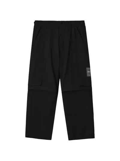 Chocoolate 로고 패치 카고 팬츠 In Black