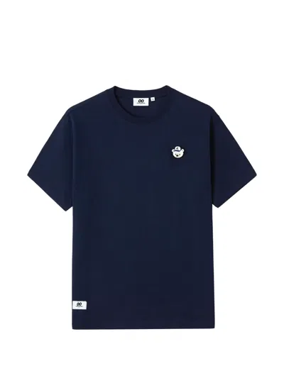 Chocoolate 베어 패치 티셔츠 In Blue