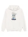 Chocoolate Bunny-print Hoodie In White