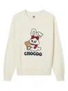 Chocoolate Bunny Teddy Bear-embroidered Sweater In Neutral