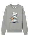 Chocoolate Bunny Teddy-embroidered Sweater In Gray
