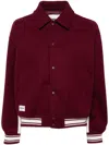 Chocoolate Button-up Bomber Jacket In Red