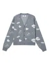 Chocoolate Button-up Cardigan In Gray