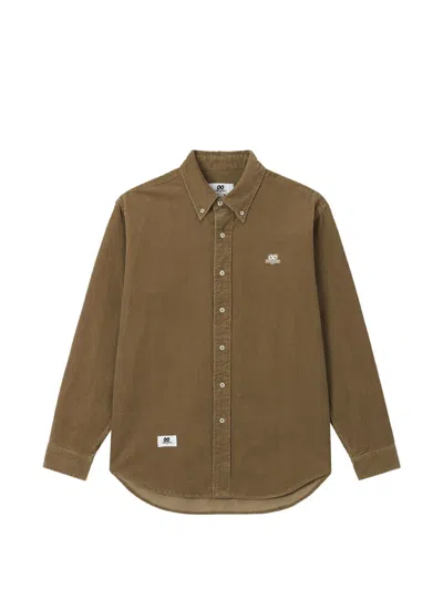 Chocoolate Button-down Corduroy Shirt In Brown