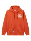 Chocoolate Buttoned Hoodie In Orange