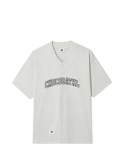 Chocoolate Button-front Shirt In White