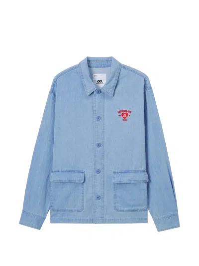 Chocoolate Button-up Denim Shirt In Blue