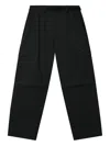 Chocoolate Cargo Belted Trousers In Black