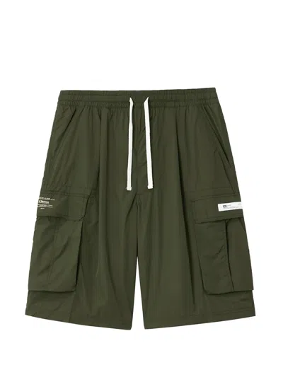 Chocoolate Cargo Drawstring Shorts In Green
