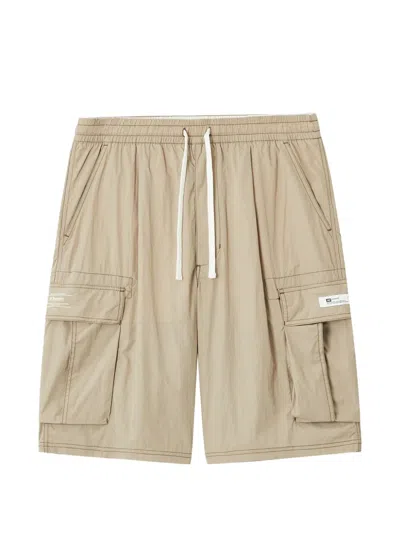 Chocoolate Cargo Label Shorts In Neutral