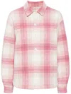 Chocoolate Check Pattern Jacket In Pink