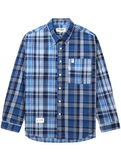 Chocoolate Checked Cotton Shirt In Blue