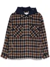 Chocoolate Checked Hooded Jacket In Brown