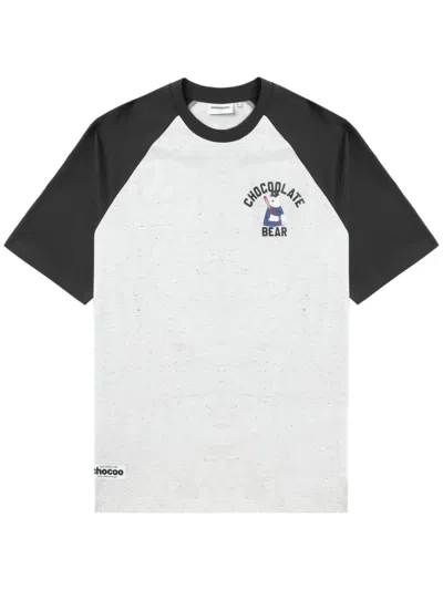 Chocoolate Chocoo Bear Cotton T-shirt In Grün