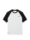 Chocoolate Contrast-sleeve T-shirt In White