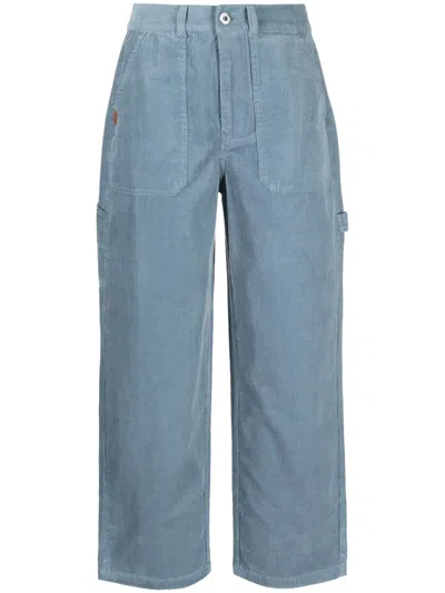 Chocoolate Corduroy Straight-leg Trousers In Blue