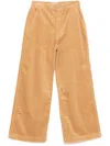 Chocoolate Wide-leg Trousers In Yellow