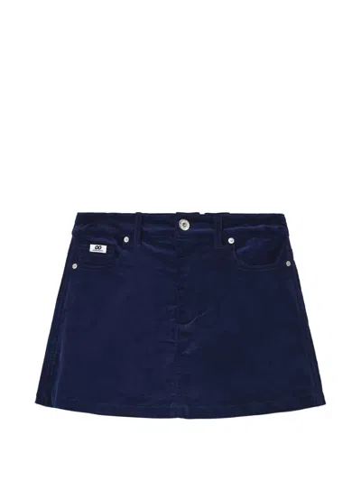 Chocoolate Corduroy-effect Shorts In Blue