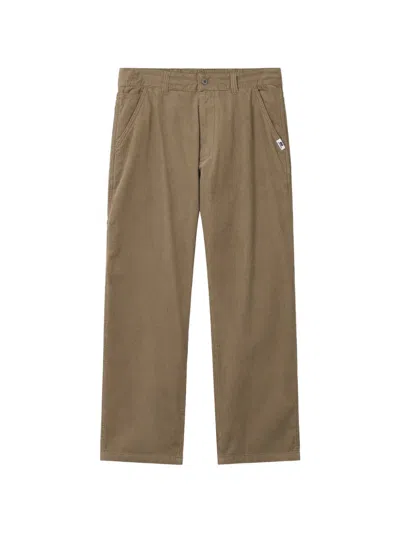 Chocoolate Corduroy-effect Straight-leg Trousers In Black