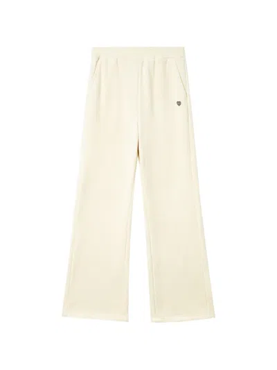 Chocoolate Corduroy-effect Wide-leg Trousers In 뉴트럴
