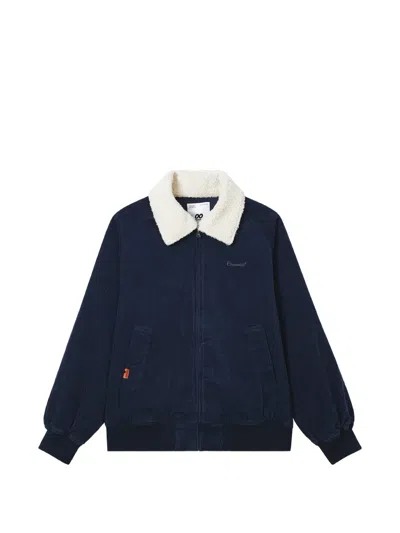 Chocoolate Corduroy-texture Bomber Jacket In Multi