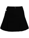 Chocoolate Cotton Mini Skirt In 黑色