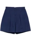 Chocoolate Cotton Shorts In Blue