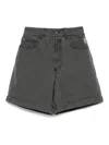Chocoolate Cotton Shorts In Grey