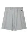 Chocoolate Cotton Track Shorts In Grey
