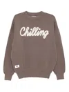 Chocoolate Crew Neck Jumper In Brown