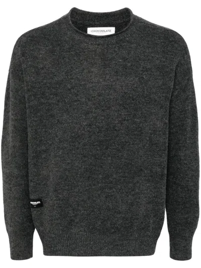 Chocoolate Crew-neck Jumper In Grey