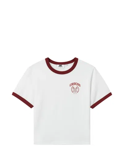 Chocoolate Crew-neck T-shirt In White