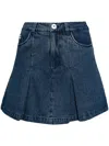 Chocoolate Denim Mini Skirt In 蓝色