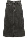 Chocoolate Denim Skirt In Black