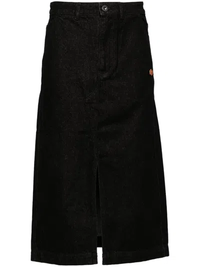 Chocoolate Denim Skirt In Black
