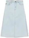 Chocoolate Denim Skirt In Blue