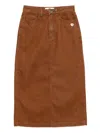Chocoolate Denim Skirt In Brown
