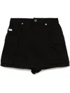 Chocoolate Denim Skort In Black