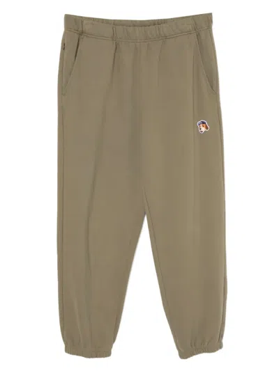 Chocoolate Dog-embroidered Trousers In Brown