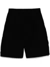 Chocoolate Drawstring Cargo Shorts In Black