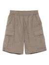 Chocoolate Drawstring Cargo Shorts In Neutrals