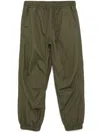 Chocoolate Drawstring Tapered Trousers In Green