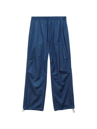 Chocoolate Drawstring Trousers In Blue