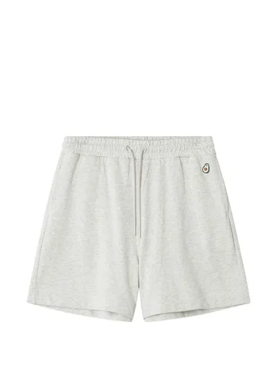 Chocoolate Drawstring-waist Emblem-detail Shorts In Gray