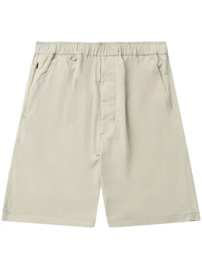 Chocoolate Elasticated-waist Straight-leg Shorts In Neutrals