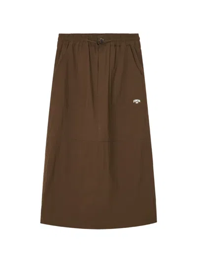 Chocoolate Elasticated-waistband Skirt In Brown