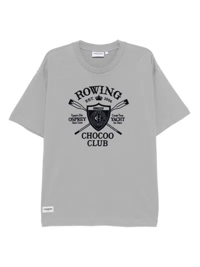 Chocoolate Embossed-printed T-shirt In Gray